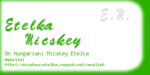 etelka micskey business card